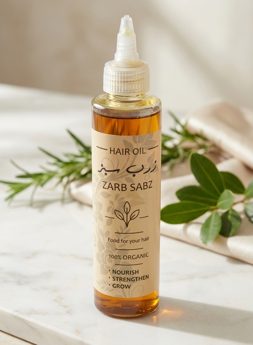 ZarbSabz Premium Herbal Hair Oil | Strong, Healthy & Shiny Hair