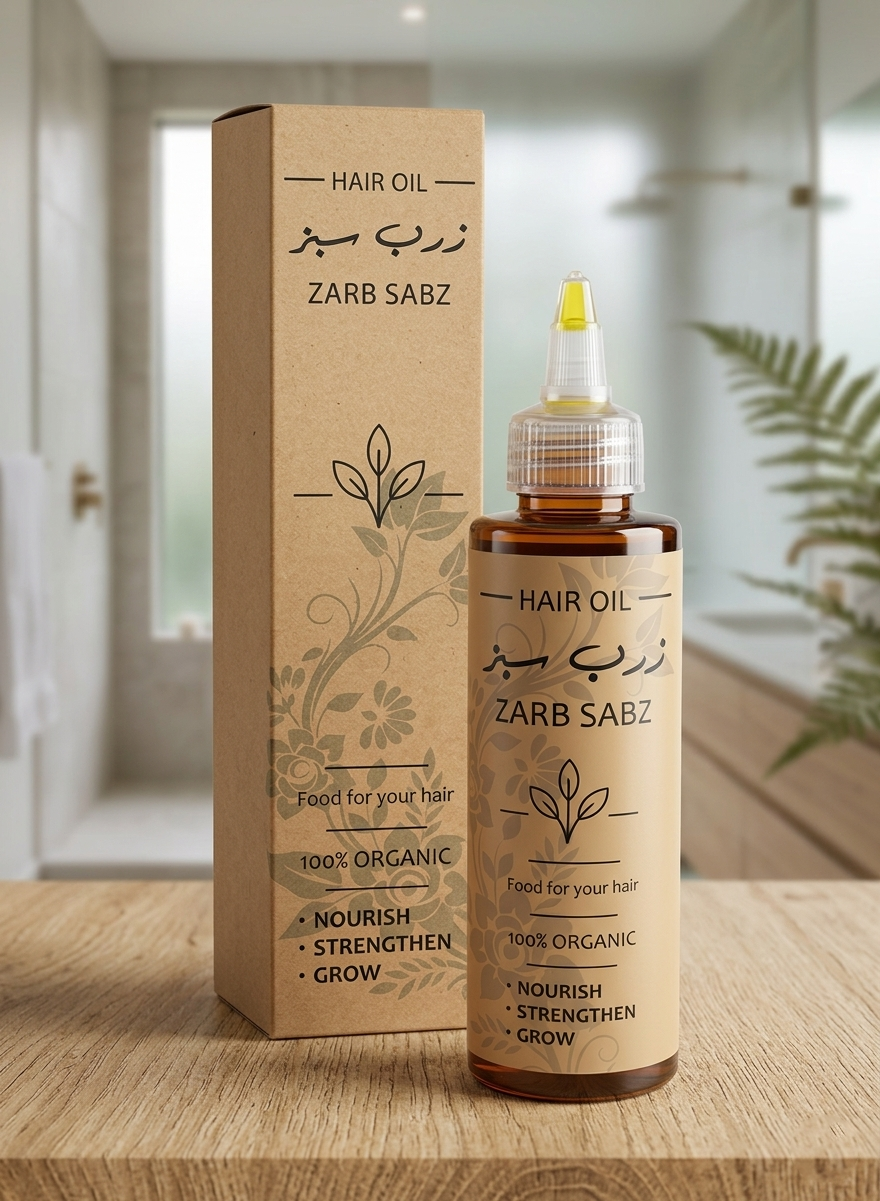 ZarbSabz Premium Herbal Hair Oil | Strong, Healthy & Shiny Hair